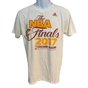 Adidas mens M t shirt 2017 nba finals Cleveland Cavaliers locker room edition